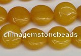 CCN3815 15.5 inches 14mm flat round candy jade beads wholesale