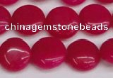 CCN3819 15.5 inches 14mm flat round candy jade beads wholesale