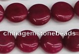 CCN3821 15.5 inches 14mm flat round candy jade beads wholesale