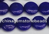 CCN3826 15.5 inches 14mm flat round candy jade beads wholesale