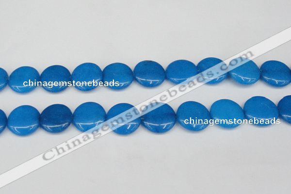 CCN3832 15.5 inches 20mm flat round candy jade beads wholesale