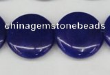 CCN3833 15.5 inches 20mm flat round candy jade beads wholesale