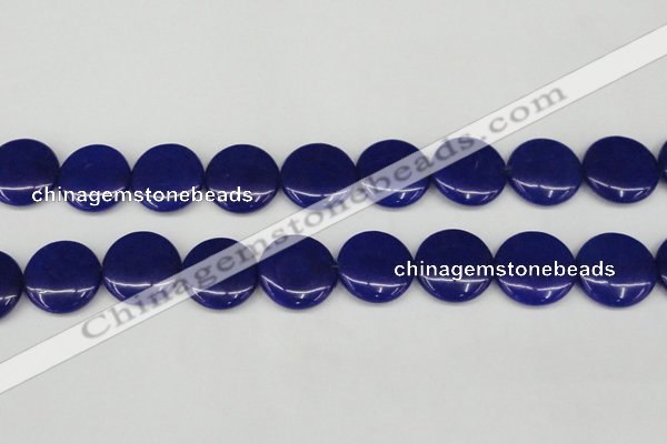 CCN3833 15.5 inches 20mm flat round candy jade beads wholesale