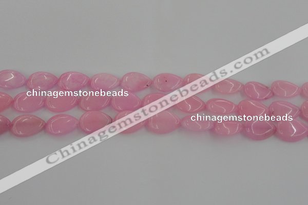 CCN3860 15.5 inches 13*18mm flat teardrop candy jade beads