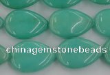 CCN3870 15.5 inches 13*18mm flat teardrop candy jade beads