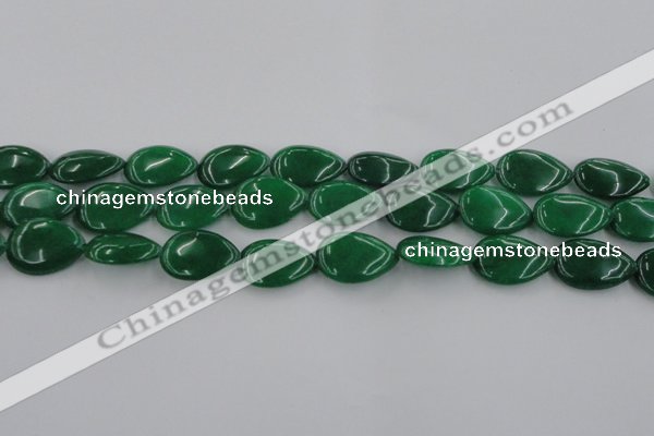 CCN3884 15.5 inches 15*20mm flat teardrop candy jade beads