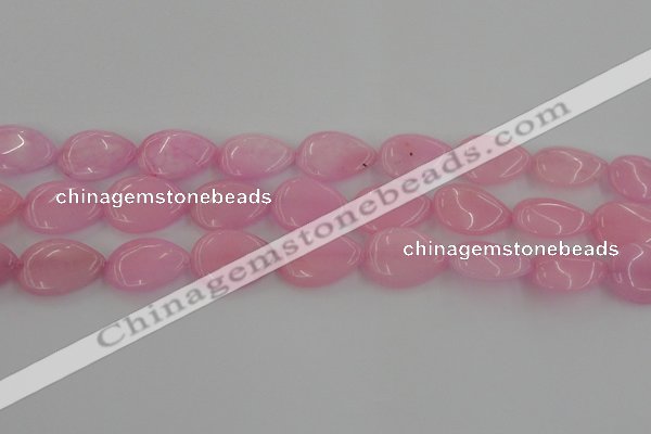 CCN3890 15.5 inches 18*25mm flat teardrop candy jade beads