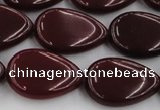 CCN3895 15.5 inches 18*25mm flat teardrop candy jade beads