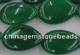 CCN3899 15.5 inches 18*25mm flat teardrop candy jade beads