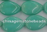 CCN3900 15.5 inches 18*25mm flat teardrop candy jade beads