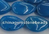 CCN3902 15.5 inches 18*25mm flat teardrop candy jade beads