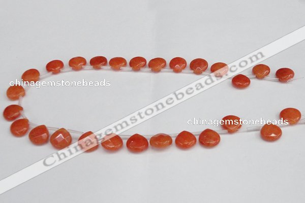 CCN3913 Top-drilled 13*13mm briolette candy jade beads wholesale