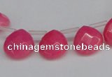 CCN3914 Top-drilled 13*13mm briolette candy jade beads wholesale