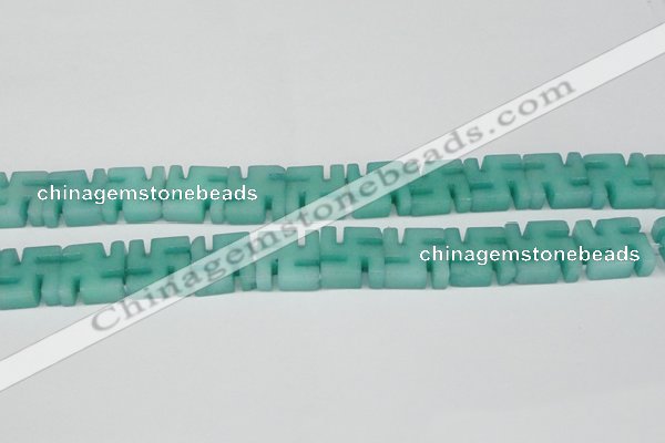CCN3961 15.5 inches 20*20mm svastika candy jade beads wholesale