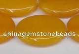 CCN3985 15.5 inches 30*40mm oval candy jade beads wholesale