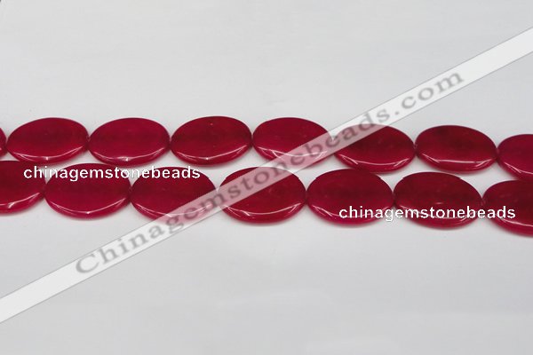 CCN3988 15.5 inches 30*40mm oval candy jade beads wholesale