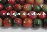 CCN4001 15 inches 6mm faceted round candy jade beads wholesale