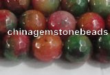 CCN4004 15 inches 12mm faceted round candy jade beads wholesale