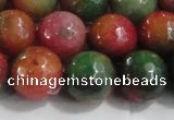 CCN4005 15 inches 14mm faceted round candy jade beads wholesale