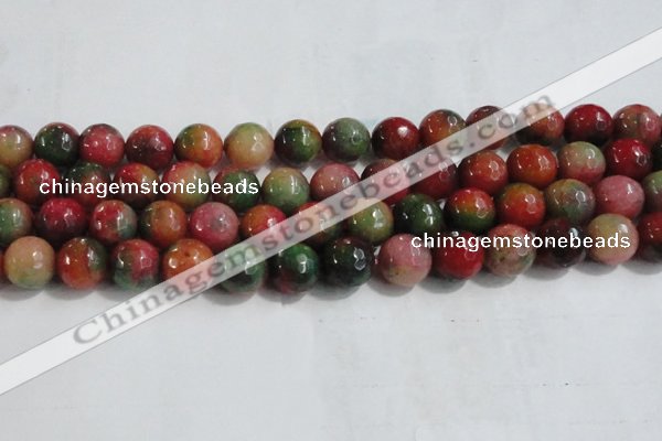 CCN4005 15 inches 16mm faceted round candy jade beads wholesale