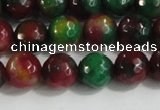 CCN4011 15 inches 8mm faceted round candy jade beads wholesale