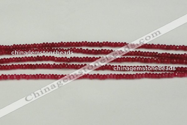 CCN4102 15.5 inches 2*4mm faceted rondelle candy jade beads