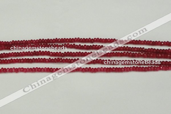 CCN4102 15.5 inches 2*4mm faceted rondelle candy jade beads