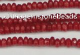 CCN4103 15.5 inches 2*4mm faceted rondelle candy jade beads