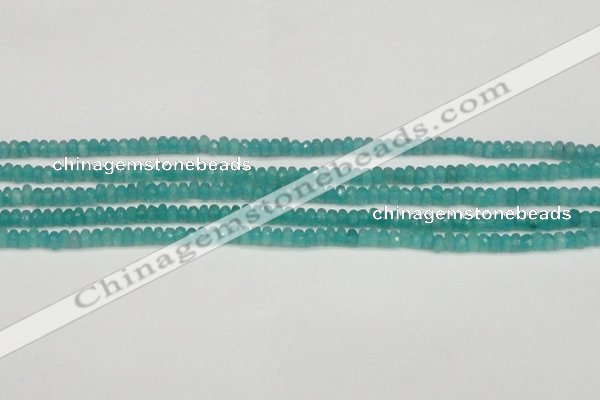 CCN4106 15.5 inches 2*4mm faceted rondelle candy jade beads