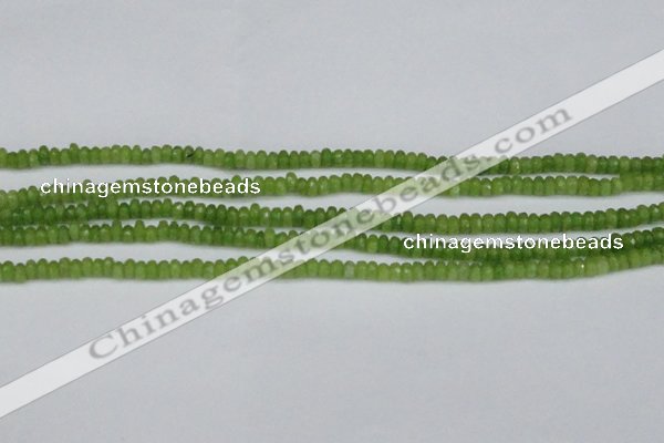 CCN4108 15.5 inches 2*4mm faceted rondelle candy jade beads