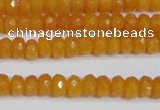 CCN4120 15.5 inches 4*6mm faceted rondelle candy jade beads