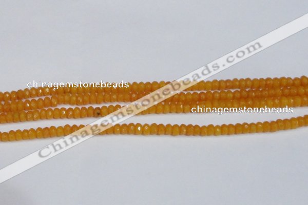 CCN4120 15.5 inches 4*6mm faceted rondelle candy jade beads