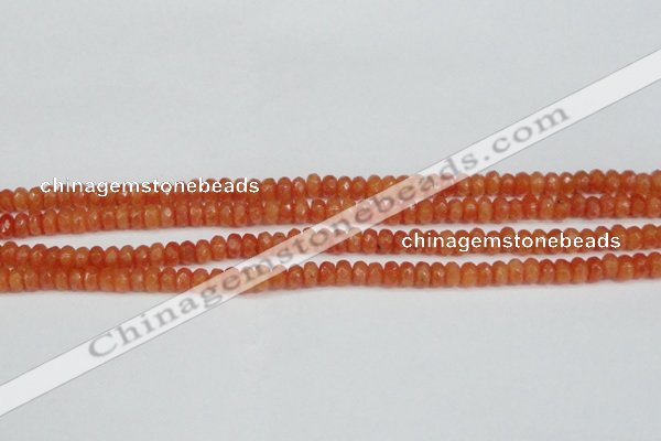 CCN4121 15.5 inches 4*6mm faceted rondelle candy jade beads