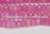 CCN4123 15.5 inches 4*6mm faceted rondelle candy jade beads