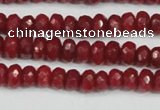 CCN4127 15.5 inches 4*6mm faceted rondelle candy jade beads