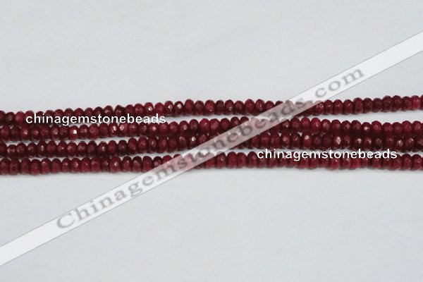 CCN4128 15.5 inches 4*6mm faceted rondelle candy jade beads