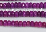 CCN4129 15.5 inches 4*6mm faceted rondelle candy jade beads