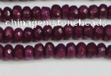 CCN4130 15.5 inches 4*6mm faceted rondelle candy jade beads