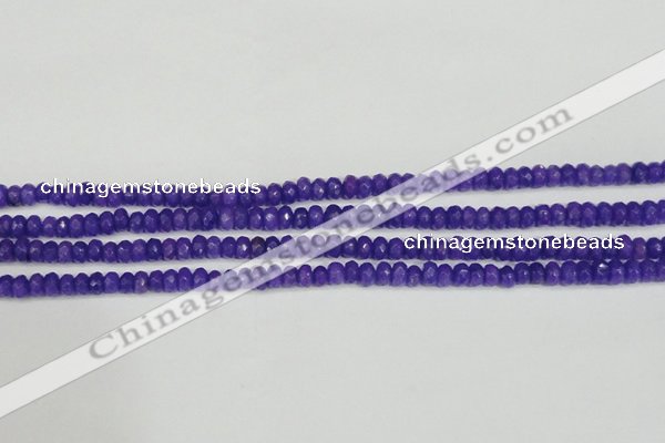 CCN4131 15.5 inches 4*6mm faceted rondelle candy jade beads