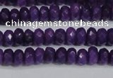 CCN4132 15.5 inches 4*6mm faceted rondelle candy jade beads