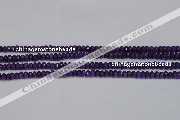 CCN4132 15.5 inches 4*6mm faceted rondelle candy jade beads