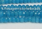 CCN4133 15.5 inches 4*6mm faceted rondelle candy jade beads