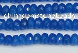 CCN4135 15.5 inches 4*6mm faceted rondelle candy jade beads