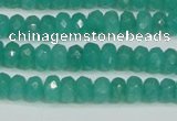 CCN4137 15.5 inches 4*6mm faceted rondelle candy jade beads