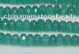 CCN4137 15.5 inches 4*6mm faceted rondelle candy jade beads