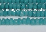 CCN4138 15.5 inches 4*6mm faceted rondelle candy jade beads