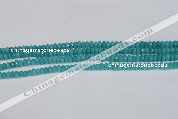 CCN4138 15.5 inches 4*6mm faceted rondelle candy jade beads