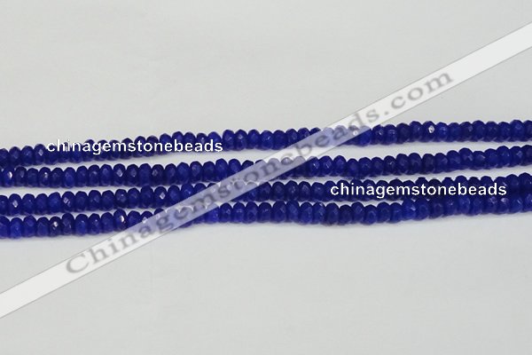 CCN4142 15.5 inches 4*6mm faceted rondelle candy jade beads