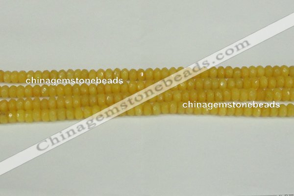 CCN4151 15.5 inches 5*8mm faceted rondelle candy jade beads