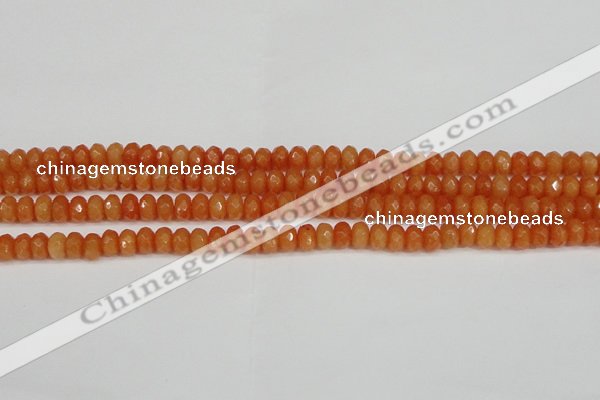 CCN4152 15.5 inches 5*8mm faceted rondelle candy jade beads